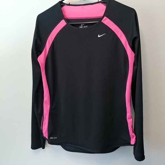 pink long sleeve dri fit shirt